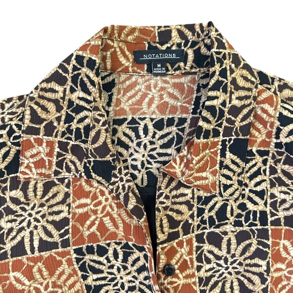 Notions Floral Mock Twinset Button Up - Picture 4 of 8